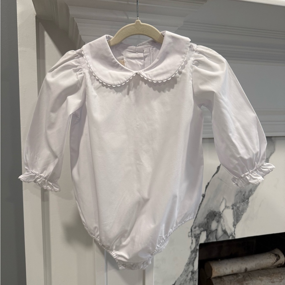 The Beaufort Bonnet Company White Peter Pan Collar Bubble | Girls 2T